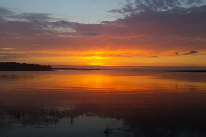 Lake Winnie at sunset